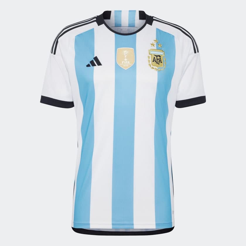 CAMISETA TITULAR ARGENTINA 3 ESTRELLAS 2022